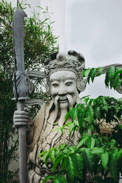 Esculturas Guardias Farang Monasterio Histórico Wat Pho —  Fotos de Stock