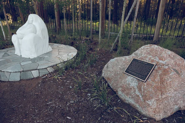 Tahoe City Usa June 2017 Pequeño Monumento Los Habitantes Originales — Foto de Stock