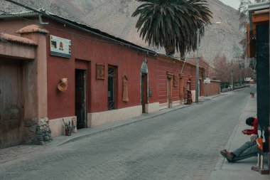 Pisco Elqui, Şili - 14 Ağustos 2014: Pisco Elqui Vadisi 'nde küçük bir mağaza. Şili