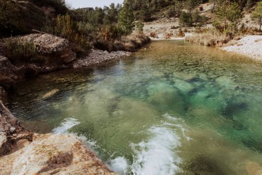 Ulldemo nehri İspanya 'da. Teruel bölgesi