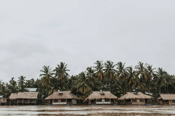 Laos Taki Mekong Nehri Manzarası — Stok fotoğraf