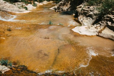 Bergante Nehri 'nin Cantavieja Nehri kolu. Teruel bölgesi