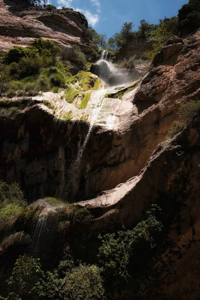 Salt Del Robert Waterfall Los Ports Castellon Province Valencia — Stock Photo, Image