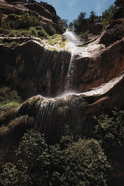 Salt Del Robert Waterfall Los Ports Castellon Province Valencia — Stock Photo, Image