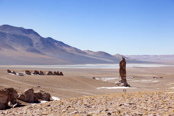 Geological monolith close to Salar de Tara — Stock Photo, Image