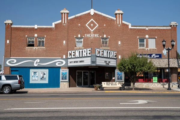 Montpelier Idaho September 2020 Vintage Nostalgic Centre Theatre Downtown Montpelier — Stock Photo, Image