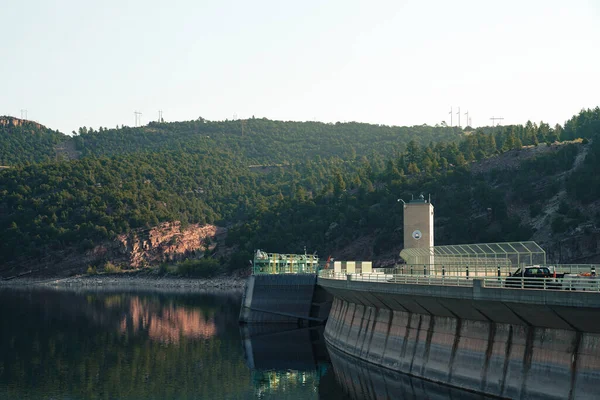 Utah Usa September 2020 Dam Flaming Gorge Reservoir National Recreation — Stock Photo, Image