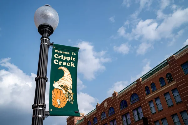 Cripple Creek Colorado September 2020 Välkommen Till Cripple Creek Colorado — Stockfoto