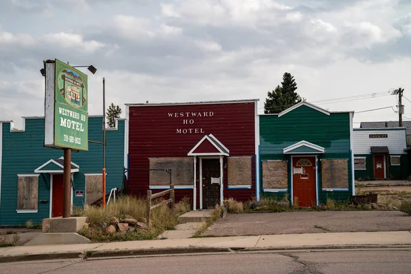 Cripple Creek Colorado September 2020 Det Övergivna Westward Motel Mot — Stockfoto