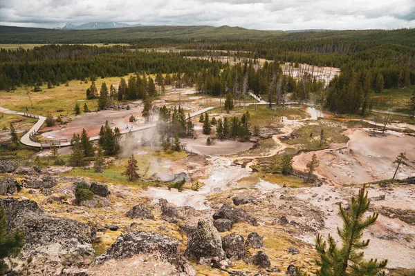 Aguas Termales Géiseres Incluido Géiser Sangre Largo Ruta Artistas Paint — Foto de Stock