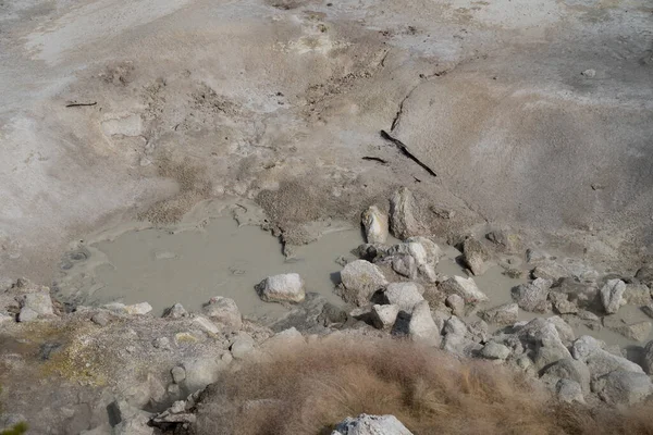 Volcán Barro Caldero Azufre Son Ollas Barro Fumarolas Parque Nacional —  Fotos de Stock