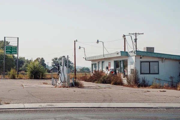 Vernal Utah Septiembre 2020 Antigua Gasolinera Abandonada Sinclair Largo Del —  Fotos de Stock