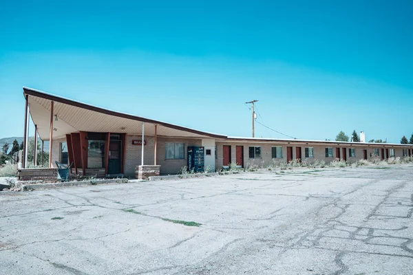Cokeville Wyoming Agosto 2020 Cartel Abandonado Cerrado Valley Motel —  Fotos de Stock