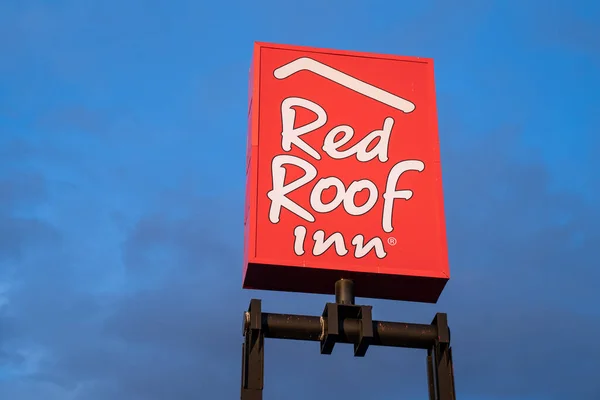 Gallup Nowy Meksyk Maja 2021 Podpisz Tutaj Red Roof Inn — Zdjęcie stockowe