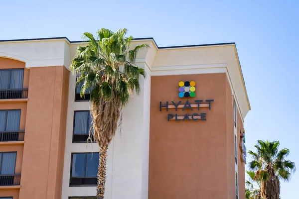 Tucson Arizona Maj 2021 Utvändig Skylt Över Ett Hotell Hyatt — Stockfoto