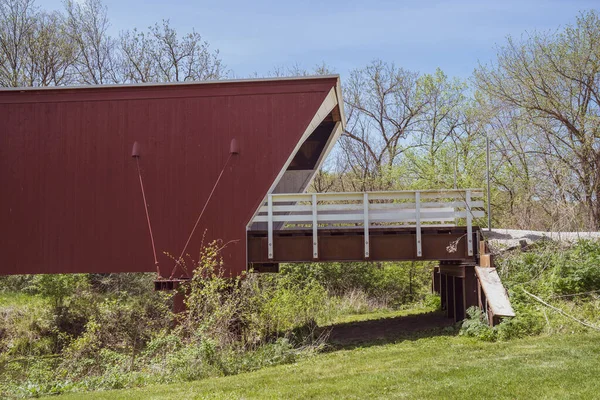 Winterset Iowa Mei 2021 Prachtige Cedar Covered Bridge Onderdeel Van — Stockfoto
