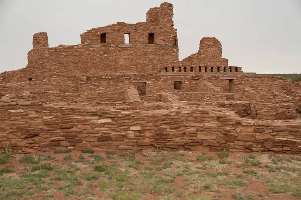 Ruinas Abo Parte Del Monumento Nacional Misiones Salinas Pueblo — Foto de Stock