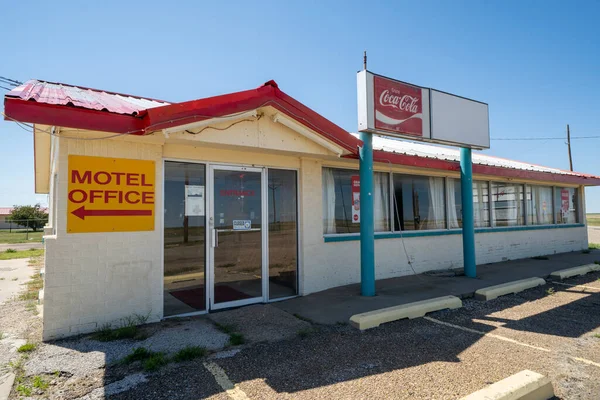 Conway Texas Mai 2021 Abandonné Conway Inn Motel Avec Restaurant — Photo