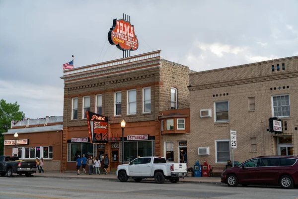 Cody Wyoming September 2020 Exterior Famous Irma Restaurant Grill Hotel — Stock Photo, Image