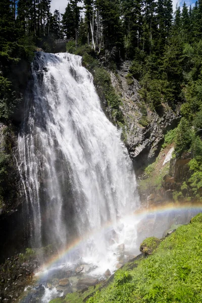 Cascada Narada Falls Parque Nacional Rainier —  Fotos de Stock