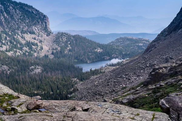 Paisagem Longo Trilha Sky Pond Rocky Mountain National Park Colorado — Fotografia de Stock