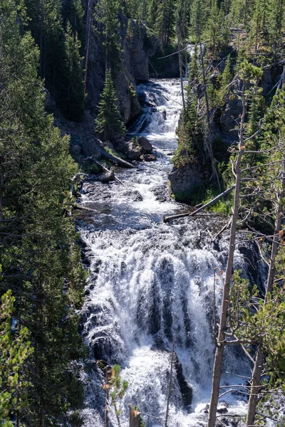 Cascada Keplar Cascadas Parque Nacional Yellowstone — Foto de Stock