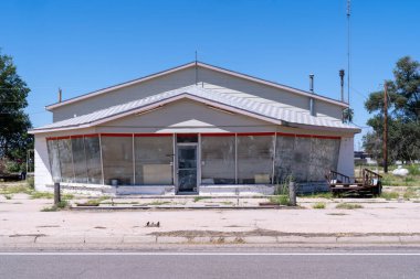 Cope, Colorado - 28 Temmuz 2021: Terk edilmiş bina Cope, CO 'da çürümeye terk edildi