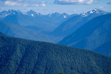 Olimpiyat Ulusal Parkı 'ndaki Kasırga Tepesi' nin güzel dağları