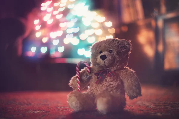 Christmas teddy bear — Stock Photo, Image