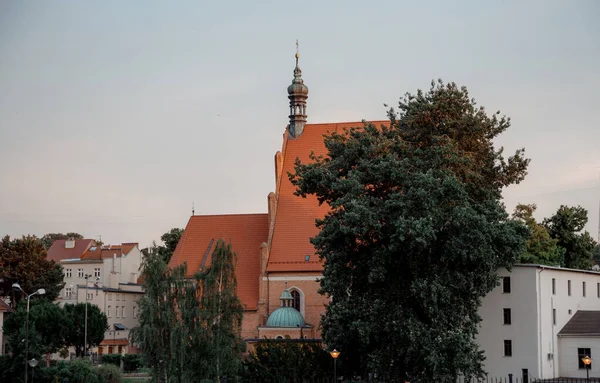 Haus Bydgoszcz Antikes Gebäude Über Dem Kanal Roter Backsteinbau Architektur — Stockfoto