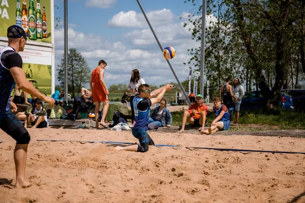 2021 Konstancin Jeziorna Polen Strand Volleyboll Wawa Vakna Idrottsman Spelar — Stockfoto