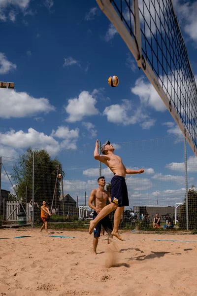 2021 Konstancin Jeziorna Poland Beach Volleyball Wawa Wake Athlete Playing — Stock Photo, Image