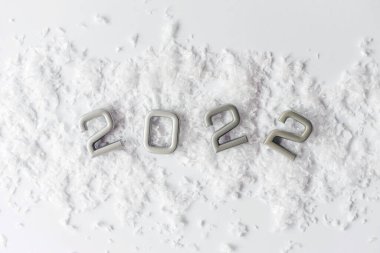 Önümüzdeki yeni yıl için rakamlar 2022. Yeni yıl. Noel.