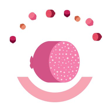 Sosisler, taze et ürünleri vektör arka planı