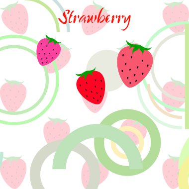 çilek vektör arkaplan, dijital duvar kağıdı