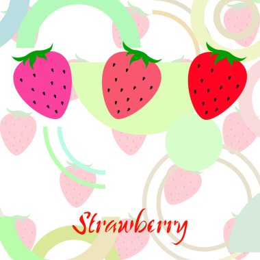 çilek vektör arkaplan, dijital duvar kağıdı