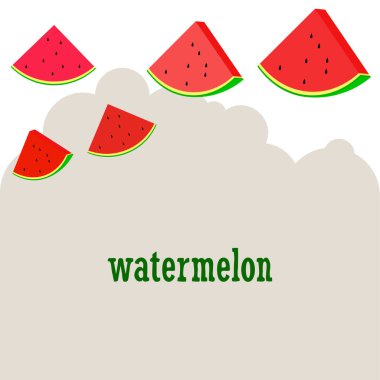 Karpuz. Banner sulu olgun karpuz dilimleri. Yaz zamanı..