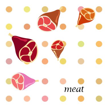 et ürünleri vektör arkaplanı, dijital duvar kağıdı