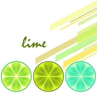 Vektör illüstrasyon, kireç arkaplanı.