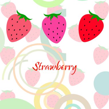 çilek vektör arkaplan, dijital duvar kağıdı