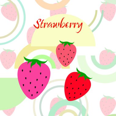 çilek vektör arkaplan, dijital duvar kağıdı