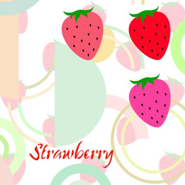 çilek vektör arkaplan, dijital duvar kağıdı