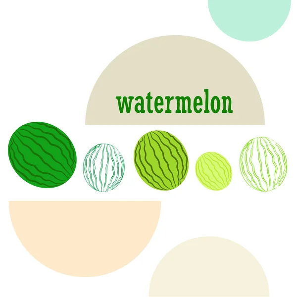 Wassermelone Banner Saftige Reife Wassermelonenscheiben Sommerzeit — Stockvektor