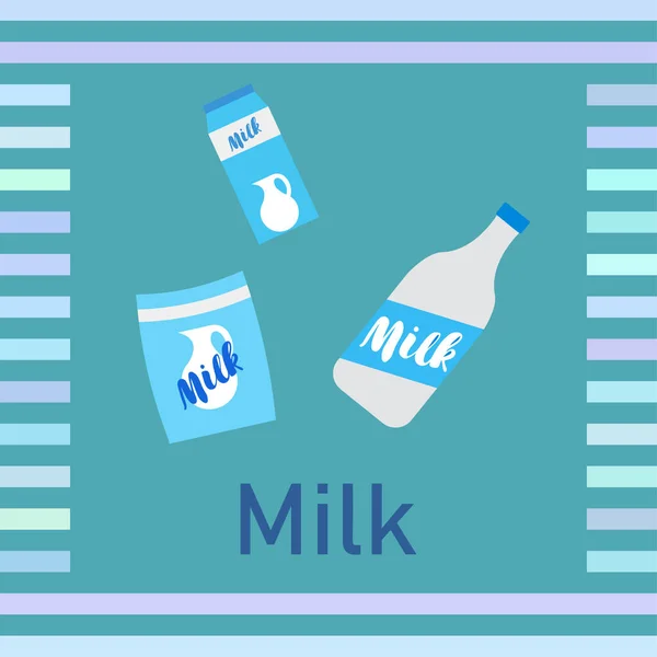 Vektor Illustration Mælk Digital Tapet – Stock-vektor