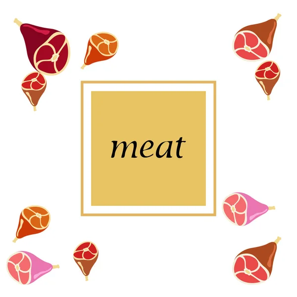 Hústermékek Vektor Háttér Digitális Tapéta — Stock Vector