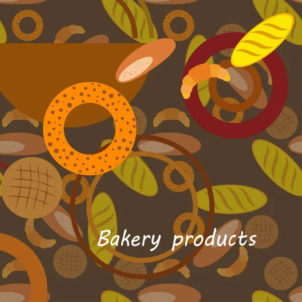 Varios Productos Panadería Ilustración Vectores — Vector de stock