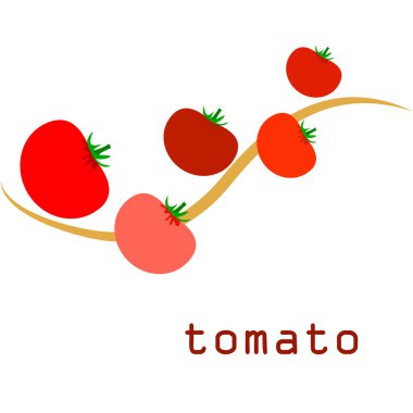 Domates. Taze sebze vektör arkaplanı