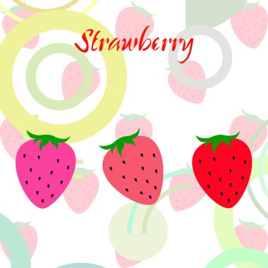 çilek vektör arkaplan, dijital duvar kağıdı