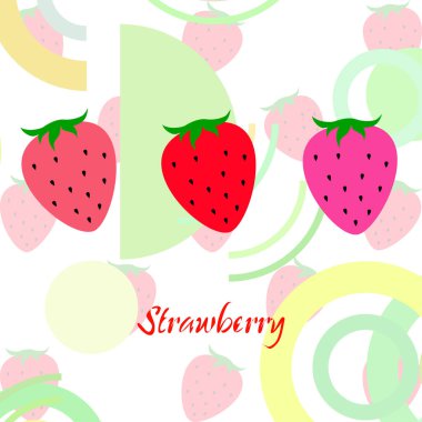 çilek vektör arkaplan, dijital duvar kağıdı