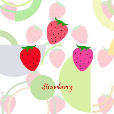 çilek vektör arkaplan, dijital duvar kağıdı